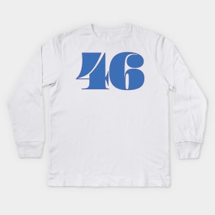 46, President Biden Kids Long Sleeve T-Shirt